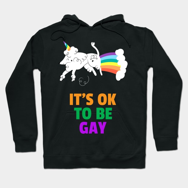 It's Ok To Be Gay Hoodie by Eclecterie